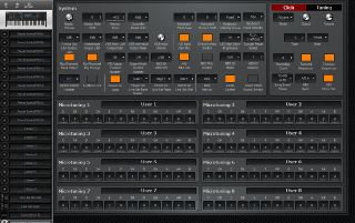 Click to display the Yamaha MODX 8+ System Editor