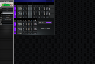 Click to display the Yamaha MU50 XG Drums 1 Editor
