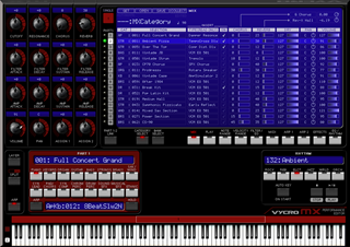 Click to display the Yamaha MX49 Performance Performance Editor
