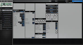 Click to display the Yamaha Motif 8 Song Mix - Common+Effects Mode Editor