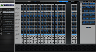 Click to display the Yamaha Motif ES Rack Multi - Mixer 1 Mode Editor