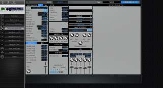 Click to display the Yamaha Motif ES Rack Performance - Common+Effects Mode Editor
