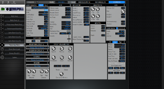 Click to display the Yamaha Motif ES Rack Voice - Common Mode Editor