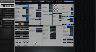 Click to display the Yamaha Motif Rack Voice - Common Mode Editor