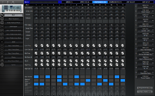 Click to display the Yamaha Motif XS 6 Multi - Env/EQ/MIsc (3) Editor