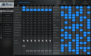 Click to display the Yamaha Motif XS 7 Master Keyboard Editor