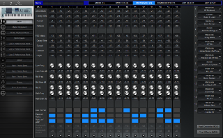 Click to display the Yamaha Motif XS 7 Multi - Env/EQ/MIsc (3) Editor