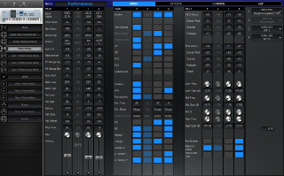 Click to display the Yamaha Motif XS 8 Performance - Mixer Editor