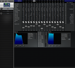 Click to display the Yamaha RM1x Multi Editor