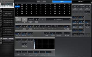 Click to display the Yamaha S70XS Drums - Drums Editor