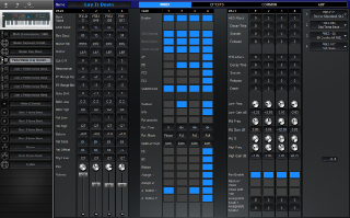 Click to display the Yamaha S70XS Performance - Mixer Editor