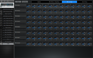 Click to display the Yamaha S70XS System - Microtuning Editor
