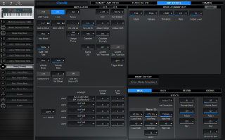 Click to display the Yamaha S70XS Voice - Arp / Effects Editor