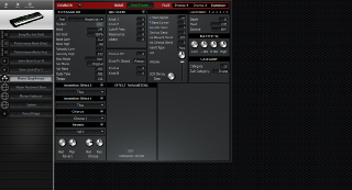 Click to display the Yamaha S90 Drums - Common Mode Editor
