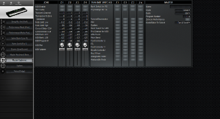 Click to display the Yamaha S90 Master Keyboard Editor