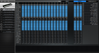 Click to display the Yamaha S90 Song Mix - Mixer 2 Mode Editor