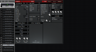 Click to display the Yamaha S90ES Drums - Common Mode Editor