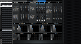 Click to display the Yamaha S90ES Voice - AMP+OSC+PITCH Editor