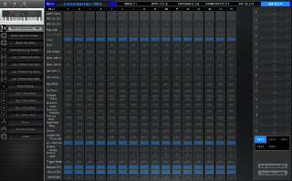 Click to display the Yamaha S90XS Multi - Arp Setup Editor