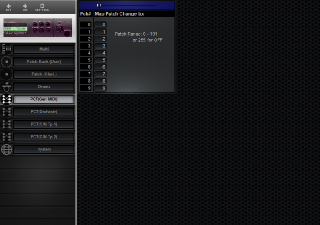 Click to display the Yamaha TG100 PCT(Gen MIDI) Editor