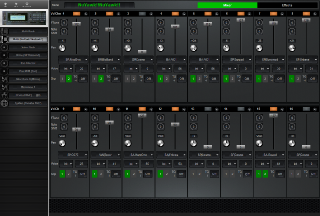 Click to display the Yamaha TG77 Multi - Mixer Editor