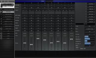 Click to display the Yamaha V50 Performance Editor