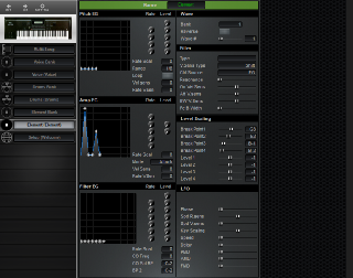 Click to display the Yamaha W7 Element Editor