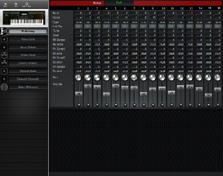 Click to display the Yamaha W7 Multi/Song Editor